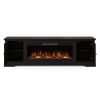 Bridgevine Home Topanga 83 inch Electric Fireplace TV Console for TVs up to 95 inches, Minimal Assembly, Clove finish