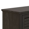 Bridgevine Home Topanga 83 inch Electric Fireplace TV Console for TVs up to 95 inches, Minimal Assembly, Clove finish